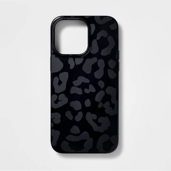 Black Leopard iPhone 14 Pro Max Case - Picture 1 of 2